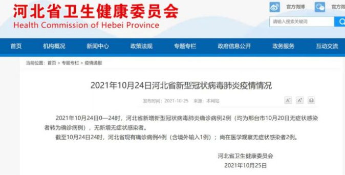 河北省疫情最新消息