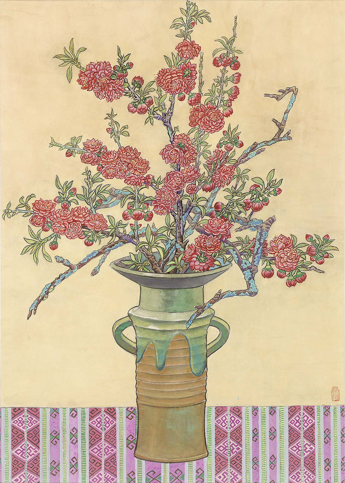 最新粉彩画作,传统与现代的交融之美