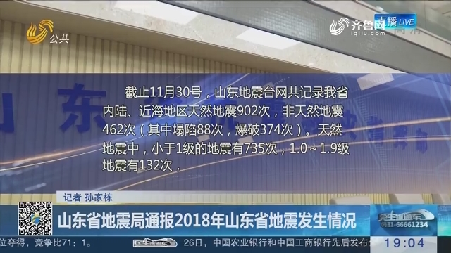 中国地震局最新山东省地震动态综合报告发布